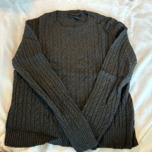 Express cashmere blend, crewneck sweater. Charcoal grey. Women’s XL. Gently worn